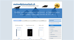 Desktop Screenshot of meinediplomarbeit.ch